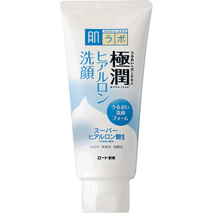 Hada Labo Gokujyun Hyaluronic Acid Foaming Cleanser 100g - Kawaco