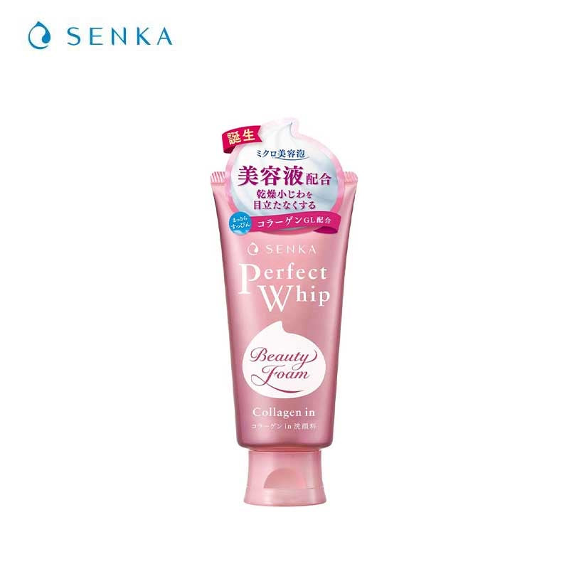 Senka Perfect Whip Collagen in Beauty Foam 120g - Kawaco