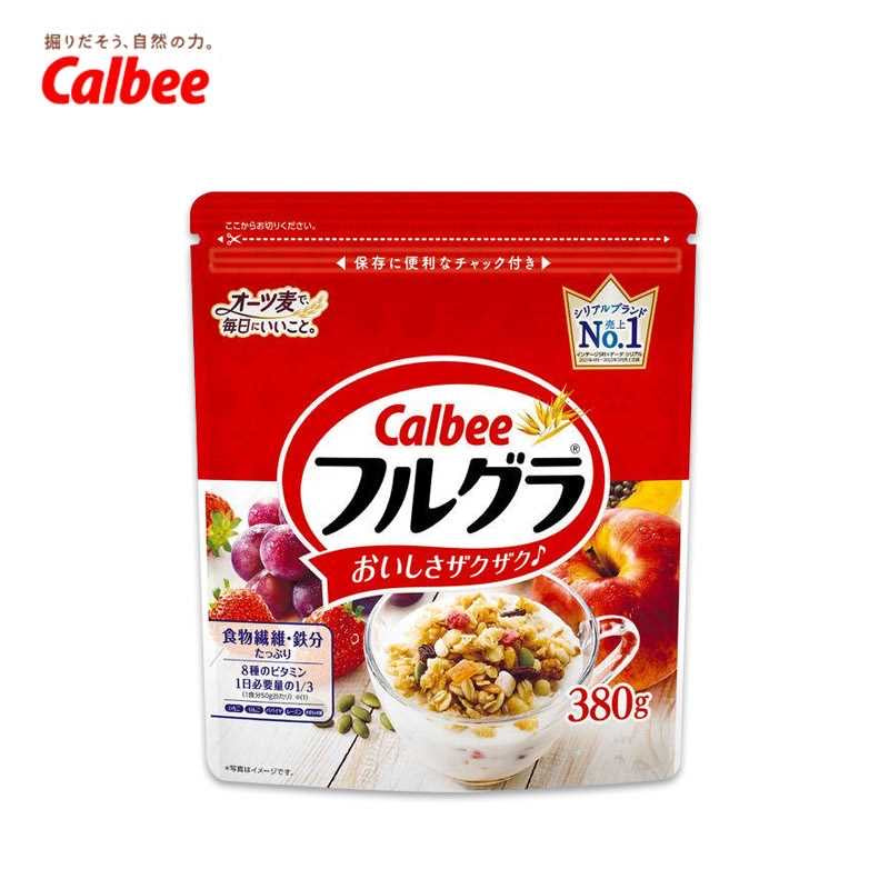 Calbee Frugra Fruit Granola Cereal 380g - Kawaco