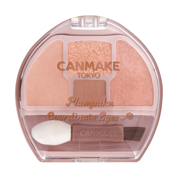 Canmake Plumpuku Cordinate Eyes Palette 01 Apricot - Kawaco